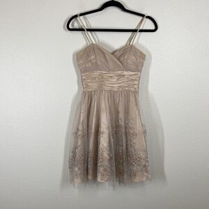 VTG Morgan & CO 90s Y2K Dress Size 1/2 Mini Cocktail Formal Corset Lace Fairy